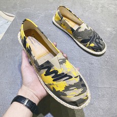 남성용 간편한 페인트 트임 단화