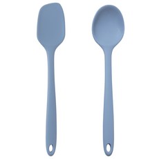 Kitchen Factory 矽膠嬰兒食品炊具 2 件組, 深藍色, 1組