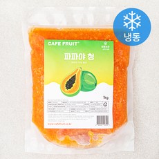 카페프룻 파파야 청 (냉동), 1kg, 1개