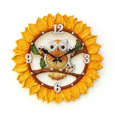 해바라기부엉이시계