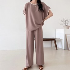 봉봉스토리 임산부 헤이데이 티셔츠 + 팬츠 상하의 세트
