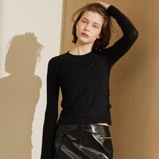 오앨 여성용 ROUND TOP SEE THROUGH SLIP SET