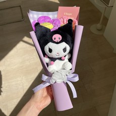 Day & More 迷你三麗鷗微笑花 2ea + 娃娃花束套組, 酷洛米 (doll), 1組