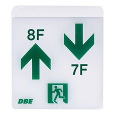 DBE LED 樓梯導向燈 左上 8F 右下 7F, 1個