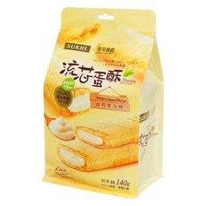 巧戀流芯蛋酥-鹹蛋黃味140g，酥脆鹹香，獨立包裝，下午茶點心首選, 140g, 1入