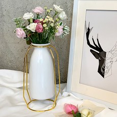 화이트도자기화병