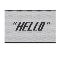 알럽홈 벌집 도트 현관 발매트 50 x 80 cm, TYPE4, 1개
