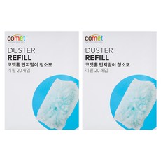 comet 除塵撢替換布補充包, 藍色, 40個