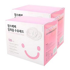 맘스베베 일회용 수유패드, 120매, 2개