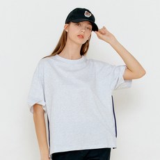 제너럴아이디어 컬러 바이어스 반팔 티셔츠 S22D05003