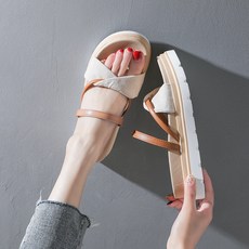 뮤베아 여성용 말랑말랑 일자 스트랩 슬리퍼 WS283
