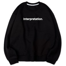 벤힛 INTERPRETATION 세미 오버핏 소프트 기모 맨투맨
