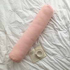 집콕 바디필로우 솜포함, 코튼 핑크