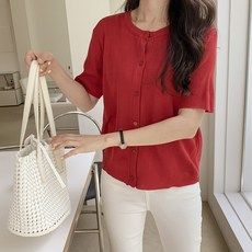 여성여름반팔가디건