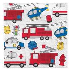 SUPER PARTY 派對城 餐巾紙 Set, 6in x 6in (17公分 x 17公分), 16入, 16張, 小小救援隊, 1袋