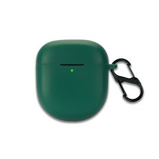 BOSE QC 이어버드 2 전용 컬러 하우징 일체형 실리콘 슬림핏 케이스 + 카라비너, DARK GREEN