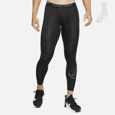 Nike男款男款Pro乾爽合身緊身褲 DD1914-010+Well Done襪子