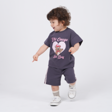 KIDSCOMO 兒童款Rulu短袖上下套裝
