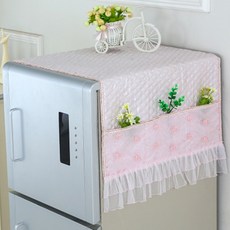 페어링 세탁기 냉장고 덮개 커버 누빔, 핑크
