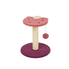 업앤고 고양이 기둥형 스크래처, 핑크 + 퍼플(M), 1개