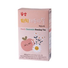 꽃샘 피치캐모마일 차, 20g, 20개입, 1개