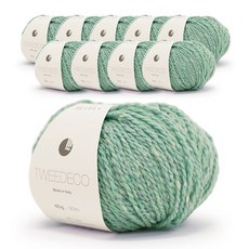 쎄비 트위드 에코 뜨개실 40g x 10p, 2 민트, 10개