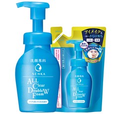 센카 올 클리어 더블 더블유 폼 150ml + 리필 130ml, 1세트