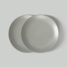 SSUEIM 復古線條餐盤, 215*29mm 灰色, 2入, 215 x 29mm, 2個