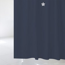 디자인수풀 샤워 커튼 SC612 L 1800 x 1880 mm + 플라스틱 고리 12p + 화이트 커튼봉 세트, 1세트, 멀티(혼합)컬러