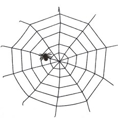 파티쇼 뉴 굵은 거미줄 세트 1.5m, 블랙
