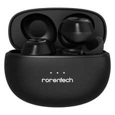 로랜텍 파스텔 커널형 버즈 무선 블루투스 이어폰, RSM-R510, 블랙