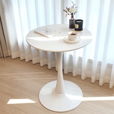 Best Furniture Company 圓形餐桌 600, 2人, 白色