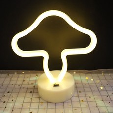 SNF 감각적인 인테리어 LED 라이트 조명 24 버섯, 혼합색상