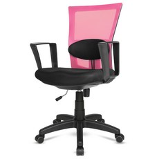 체어포커스 바른자세 메쉬 고급형 대요추형 블랙바디 의자 MW700, 핑크