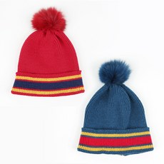 파란색방울비니