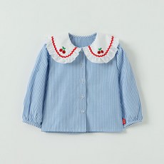 오즈키즈 여아용 더블체리 블라우스