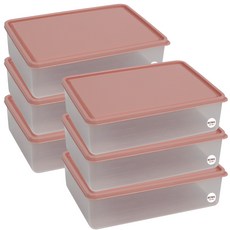 비트리 휘어지는 냉동실 정리용기 시즌2 2300ml 핑크, 6개, 1개