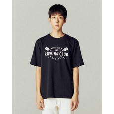 헤지스 티라이브러리 남성용 로잉 그래픽 Blue Boat Club Sovenir 티셔츠