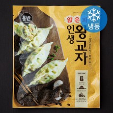 올반 얇은피 인생왕교자 만두 (냉동), 210g, 1개