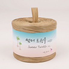 니트러브 썸머 트윙클 대용량 뜨개실 200g, 116 골드베이지, 1개 - 트윙클