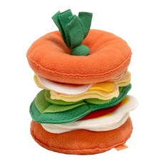 MewooFun 喵乎汪也 嗅聞藏食可拆卸狗玩具, 漢堡造型, 17*17*13cm, 150g, 漢堡, 1個, 17 x 17 x 13cm