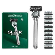 SLEEK Motion 刮鬍刀組, 剃須刀 + 剃須刀刀片 10p, 1組