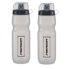 MERIDA 美利達 自行車水壺 附防塵蓋, 透明色, 2個, 760ml