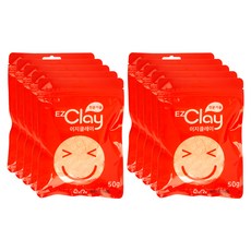 이지피아 이지클레이 10p, 살구, 50g, 1개