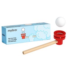 mideer懸浮吹球遊戲(紅), 訓練肺活量，色彩鮮豔，安全無毒, 1入