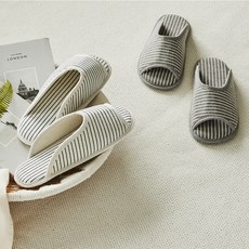 한샘 데일리 홈 슬리퍼 2종 세트, 아이보리 + 그레이, 1세트 아이보리, 그레이, 1세트