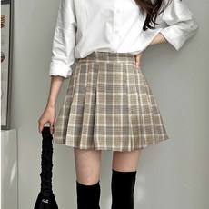 라라온 츄빌 플리츠 스커트