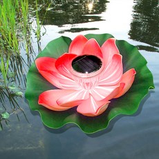 VISANG 太陽能荷花庭園燈, 紅色