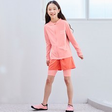 아이엠베베 여아용 써프베이 루즈핏 래쉬가드 상의+ 반바지 세트 SF-101