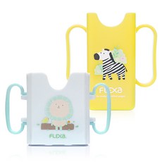 FLEXA 牛奶有有Holder+迷你包Holder組, 1組, 藍獅黃斑馬(迷你裝)